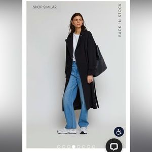 Oversized Trench Black